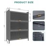 Modern Sideboard Decorative Storage Cabinet, Multi-Level Flip Door Cabinet, CENGHU Buffet Cabinet, for Living Room, Kitchen, Bedroom, Hallway - 3 of 4