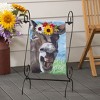 Evergreen Donkey Friend Garden Burlap Flag 12.5 x 18 Inches Indoor Outdoor Decor - 2 of 4