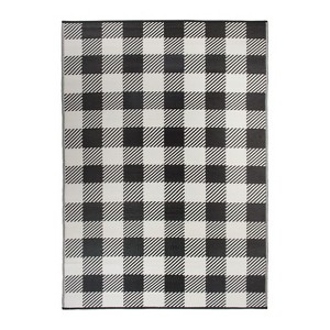 World Rug Gallery Buffalo Plaid Reversible Plastic Indoor and Outdoor Rugs - 1 of 4