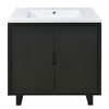 30" Bathroom vanity Set with Sink, Combo Cabinet, Bathroom Storage Cabinet, Solid Wood Frame - 4 of 4