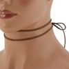 Unique Bargains Tie Velvet Bow Pattern Adjustable choker necklace Wrap around wrist bracelet 1 Pc - 2 of 4
