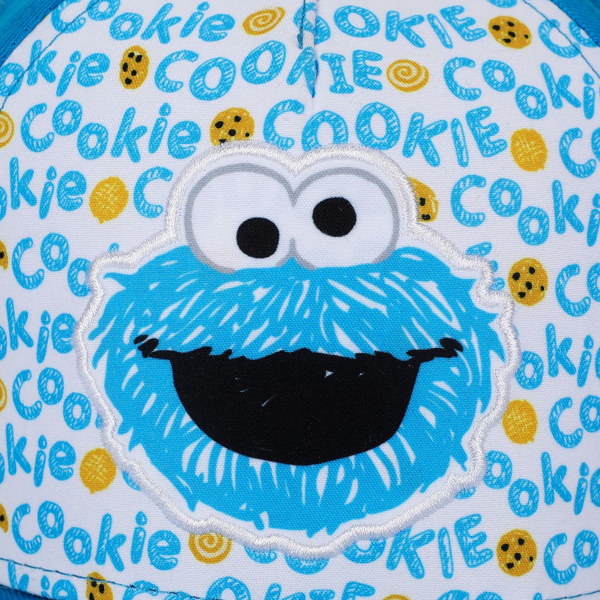 Sesame Street Plush Cookie Monster Toddler's Blue Traditional Adjustable Baseball Cap - thumbnail 6