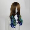 Unique Bargains Women's Curly Wigs 27" Multicolour with Wig Cap - 3 of 4