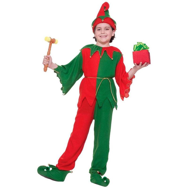 Forum Novelties Santa's Elf Costume With Jingle Bells Child, 1 of 2