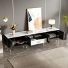 Chic Crate-Modern Media Console – 80In TV Stand w/ 2-Cabinet & Open Shelving, Fits 55-80In TVs - 4 of 4