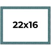 PosterPalooza | Simple Blue Picture Frame - UV Acrylic, Backing Board, Hanging Hardware Included - 2 of 4