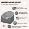 VEVOR Dog Car Seat, Waterproof Dog Booster Seat for Car with A Storage Pocket, Clip-On Safety Leash and Sponge Filling, Dog Car Bed - 4 of 4