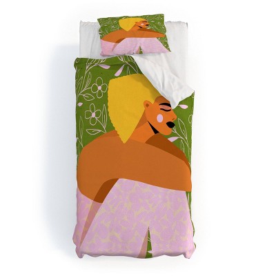 Deny Designs Maritza Lisa Manifesting Spring Duvet and Sham Set