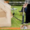 AMERLIFE Inflatable Camping Tent, Large Blow Up Cabin with Pump, Skylight, Stove Jack, Waterproof Oxford Fabric, Easy Setup Family Glamping Shelter - 3 of 4