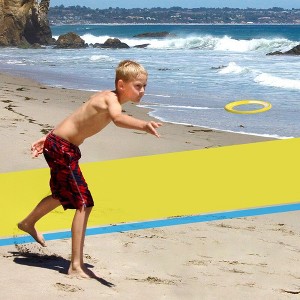 Activ Life Rings for Kids - Basket Stuffers for Boys Toys - Fun Spring Pool Beach Family Games - Ages 4-12, Cyan and Yellow - 1 of 4