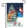 Briarwood Lane Season Of Giving Christmas Garden Flag Snowman Deer Cardinals 18" x 12.5" - 2 of 4