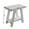 Lyngins Rectangular Side Table with Splayed Legs, Under-Top Storage Shelf, Wood End Table for Living Room, Bedroom Nightstand, Small Side Table - 3 of 4