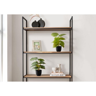 Artificial Plant, 13" Tall, Epipremnum, Indoor, Faux, Fake, Table, Greenery, Potted, Set Of 2, Decorative, Green Leaves, Black Pots