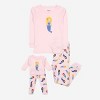 Leveret Girls Cotton Pajamas with Matching Doll Outfit – 2 Pack – Hula & Mermaid - 4 of 4