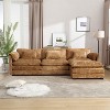 Mocamel  112" Oversized Modular Sofa, L-Shaped Cloud Couch with Ottoman & Memory Foam - 3 of 4