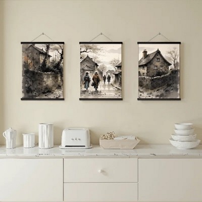 Floral Canvas Wall Art with Strong Artistic and Visual Aesthetics,3 - Pieces