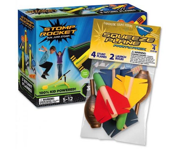 Stomp Rocket Stunt Planes and Bonus Party Pack