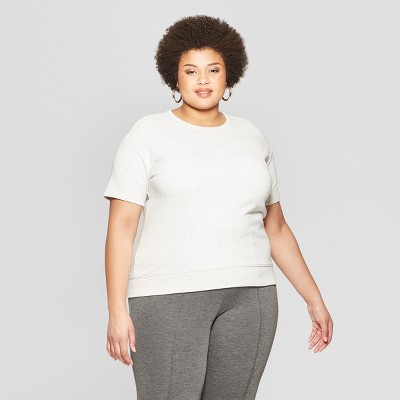 plus size short sleeve sweatshirts