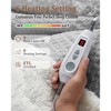 Heated Electric Throw Blanket, Waffle Electric Blanket with 6 Heat Settings & 4-Hour Auto-Off, Machine Washable, White - 3 of 4