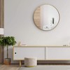 Whisen 42 Inch Round Bathrrom Wall Mirror, Premium HD Glass, Anti-Rust Aluminum Frame - 2 of 4