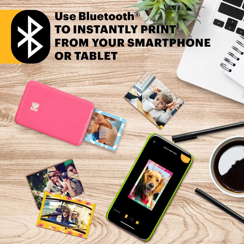 KODAK Step Instant Photo Printer  2x3” Sticky-Back Photos With Bluetooth/NFC, ZINK Technology & KODAK App for iOS & Android Prints, 3 of 5