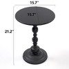 NicBex Vintage Metal Coffee Table End Table, Round Side Table Accent Table Decorative Small Space Living Room - 2 of 4