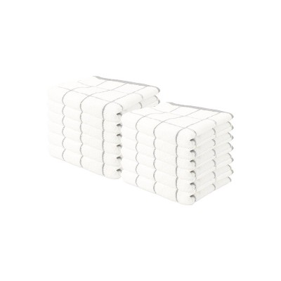 Grey 12-Pack Cotton Terry Kitchen Towels