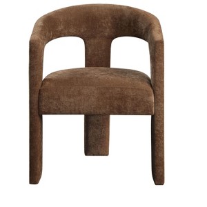 GDFStudio Arin Modern Linen Upholstered Arm Chair with Curved Backrest (Set of 2) - 1 of 4