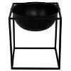 Uniquewise Tall Metal Floor Flower Planter Holder with Stand, Modern Decorative Flower Holder - 2 of 4