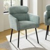 Curt Boucle Elevated Backrest Dining Chair with Metal Legs-Sage | Artful Living Design - 3 of 4
