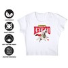 Women's Superman 2025 Krypto College Cap Sleeve Baby Rib Crop Top - 4 of 4