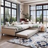 Whisen Upholstered Double Twin Size Daybed with Trundle and Drawer - 3 of 4