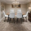 LeisureMod Ravenna 7-Piece Dining Set, 1 Y-Shape Legs Table 6 Dining Chairs - 2 of 4