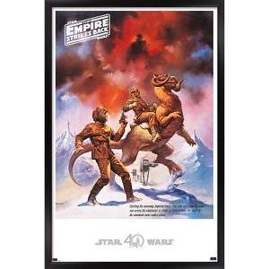 Trends International Star Wars: Hoth - Empire Strikes Back Framed Wall Poster Prints - 1 of 4