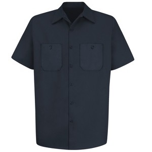 Red Kap Men's Short Sleeve Wrinkle-Resistant Cotton Work Shirt - 1 of 3