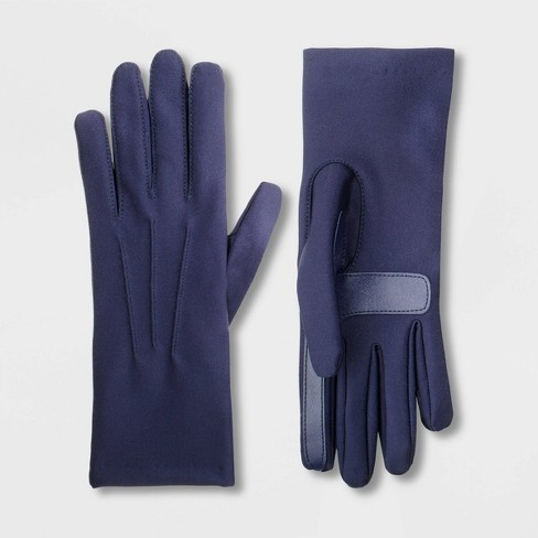 Isotoner Adult Spandex Gloves - Navy Blue S/m : Target