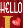 HomeRoots 72" Red And Gold Solid Wood Hello Love Valentine's Day Porch Sign - 4 of 4