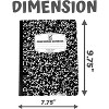Wide Ruled Composition Notebooks [4 Pack] Hard Cover, 100 sheets 9.75" x 7.5" - Back to School Supplies For Students & College by 4E's Novelty - 4 of 4