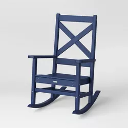 Shawboro POLYWOOD Patio Rocking Chair - Navy - Threshold™