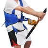 Fishing Fighting Belt, Fighting Rod Pole Holder Adjustable Waist Gimbal Belt, Padded Fishing Waist Belt Professional Fishermen Gimbal Pad - 3 of 4