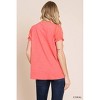 Women's Contrast Bubble Sleeve Top - Cotton Bleu - image 3 of 3