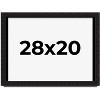 PosterPalooza | Modern Shadow Box 1" Depth Black Picture Frame - UV Acrylic, Backing Board, Hanging Hardware - 2 of 4