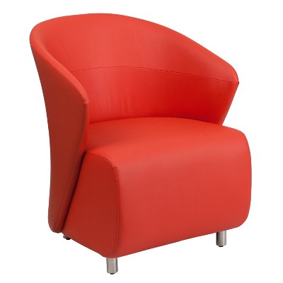 Emma and Oliver Home Office Curved Barrel Back Lounge Chair