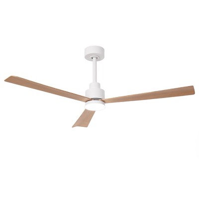 Parrot Uncle 52" Modern LED Ceiling Fan with Light and Remote 3 Blades