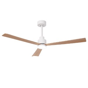 Parrot Uncle 52" Modern LED Ceiling Fan with Light and Remote 3 Blades - 1 of 4