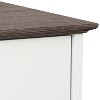 Saint Birch Finley 3-Drawer Cabinet, Gray Oak, White - 3 of 4