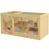 Akoasm Openable Multi-Layer Hamster & Gerbil Cage with Pull-out Tray, Seesaws, Water Bottle, Ladder For Small Animals - 3 of 4