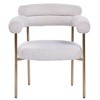 Best Master Furniture,Beren Boucle Fabric Dining Chair, Set of 2 - 2 of 3