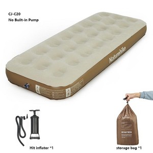 Naturehike 1/2/3 Person Self-Inflating Camping Air Mattresses,3 sizes Thick-Portable Lightweight Unmute-Sleeping Mat with Built-in Inflation Pump - 1 of 4