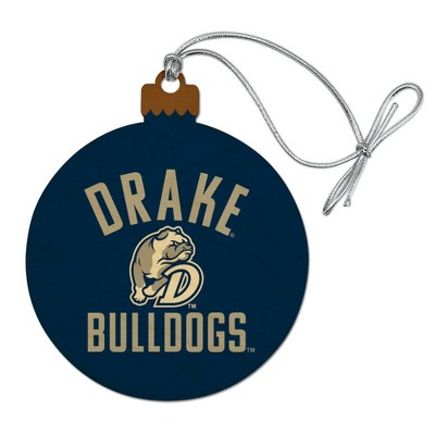 Drake Bulldog Wood Christmas Tree Holiday Ornament